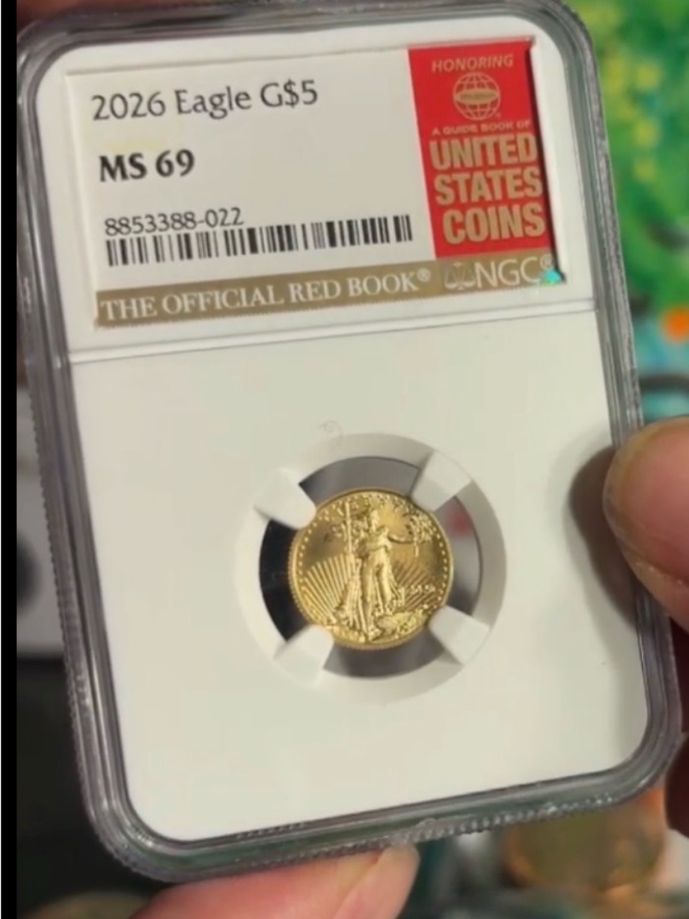 2026 American Gold Eagle $5 MS69 - Certified NGC